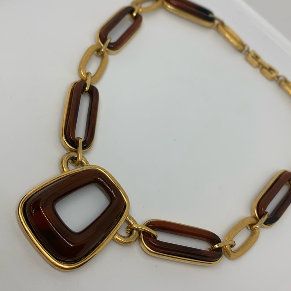 GIVENCHY 1976 modernist statement necklace - Picture 3 of 7
